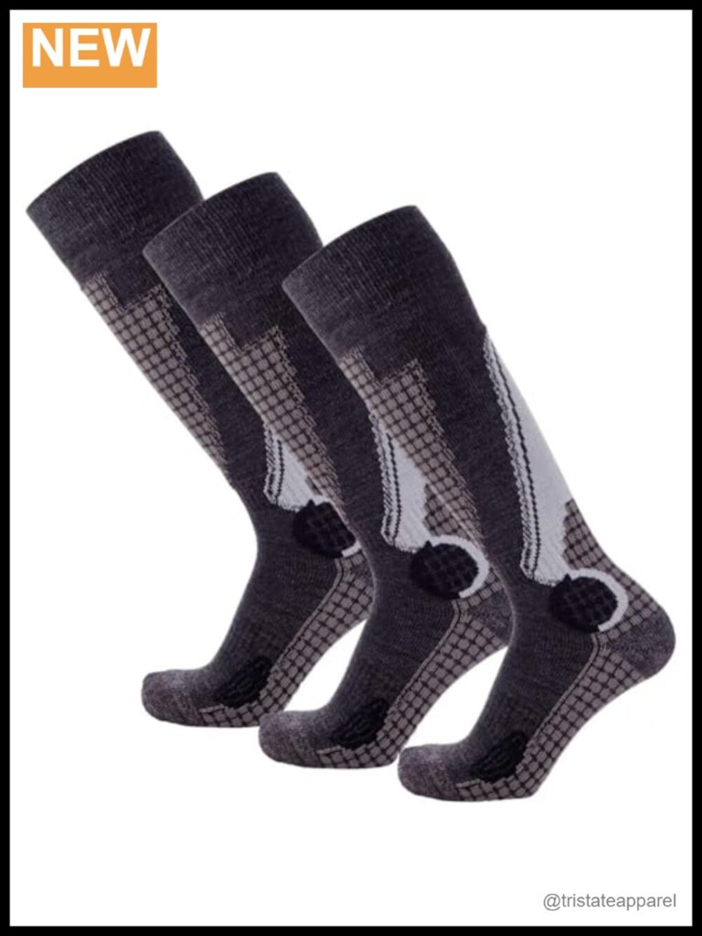 Merino Wool Ski Socks Knee-High Thermal Winter Boot Socks